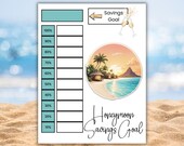 Editable Honeymoon Fund Tracker, Savings Goal for Bride and Groom, Honeymoon Budget Planner, Printable Honeymoon Fund Chart, Savings Tracker