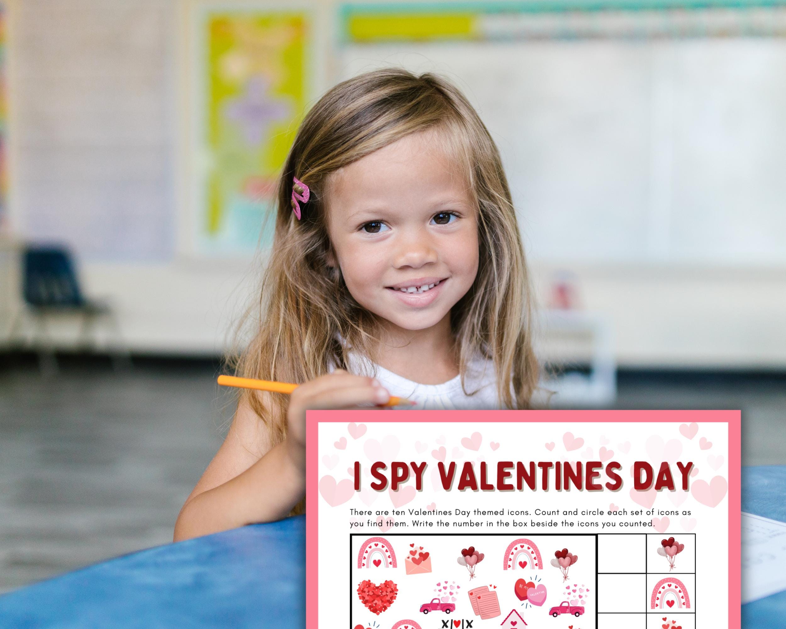 Valentines Day I Spy Game | Printable Activity for Kids | Fun ...
