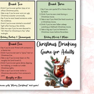 Christmas Drink If Game, Holiday Games, Adult Drinking Game, Group Game Christmas, Christmas Drink Game, Virtual Office Holiday Party