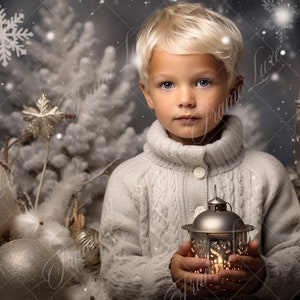 Christmas Studio digital background, Fine Art portrait photography digital backdrop, fantasy Studio composite, Photoshop overlay