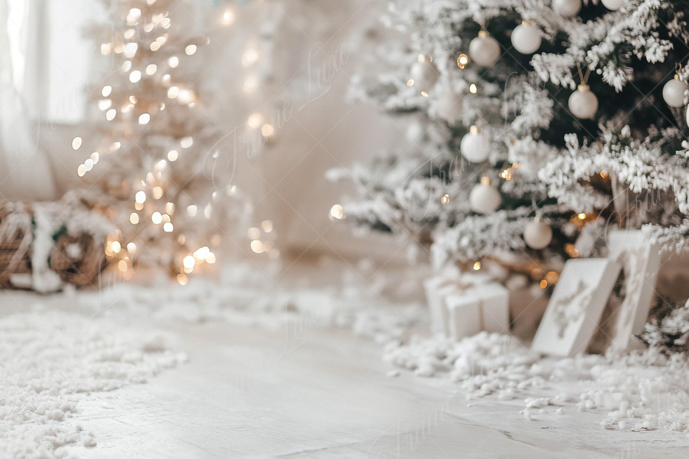 クリスマスホワイトスタジオデジタル背景、ホリデーポートレート