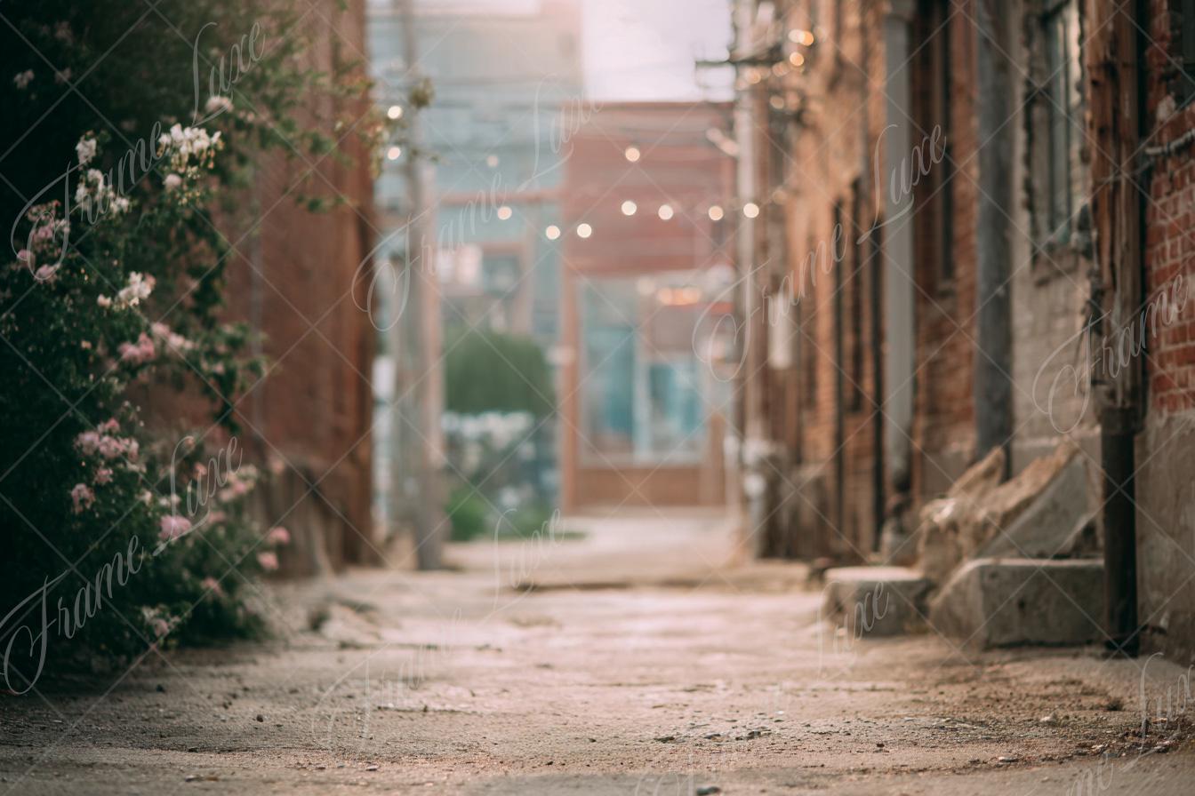 City Back Alley Background, Fine Art Portrait Photography Digital ...