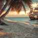 Pirate Ship Beach Digital Backdrop, Treasure Pirate Background ...