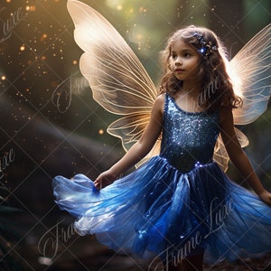 Summer Forest digital background, Fine Art portrait photography digital backdrop, fantasy composite, fairy dust, bokeh, Photoshop overlay