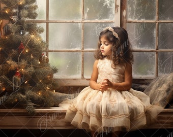 ABPHOTO Polyester 7x5ft Photography Backdrop Christmas Ball Bokeh Halos Golden Gliiter Spots Sparkle Sequins Xmas Backdrops Seamless Kids Adults Happ