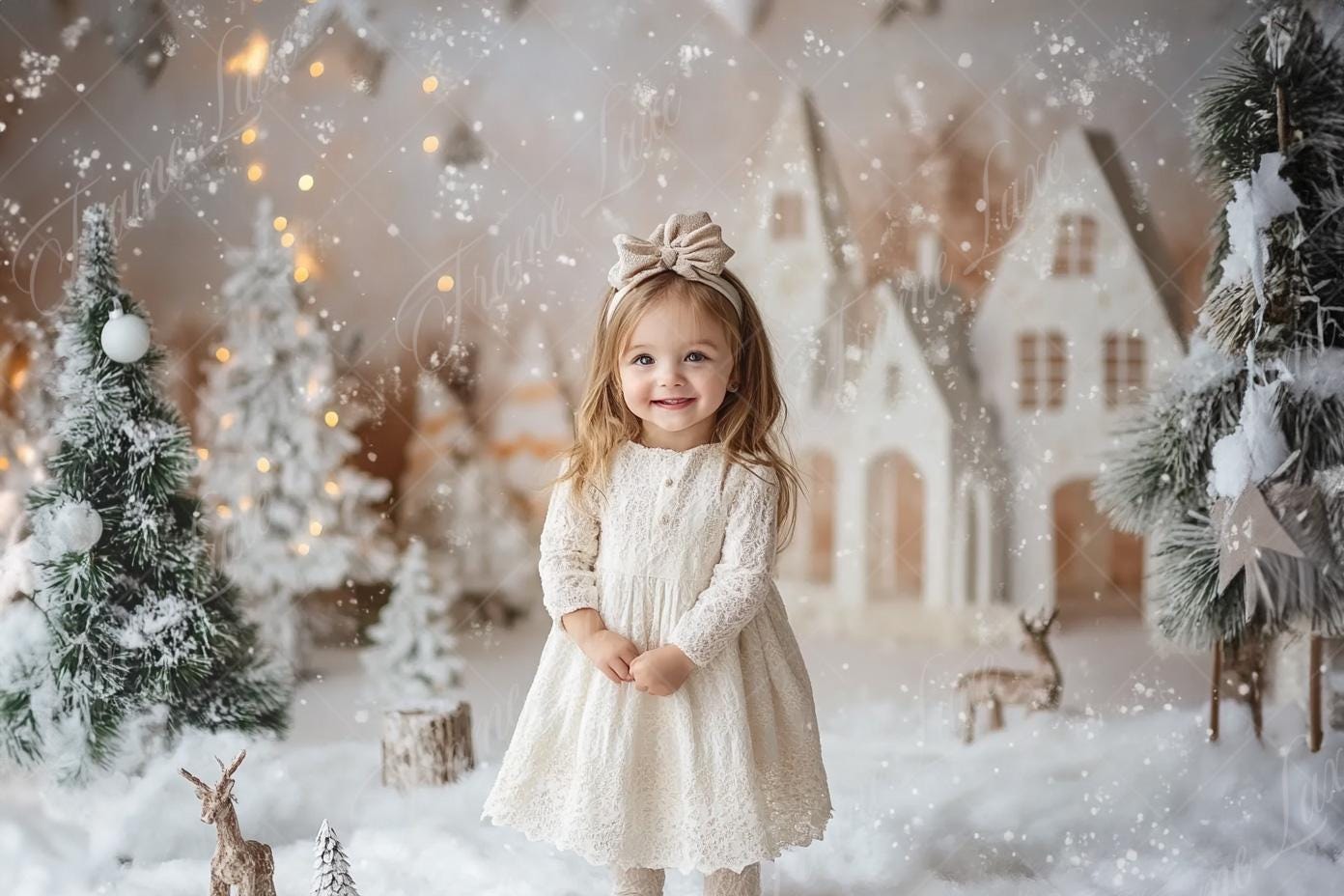 Christmas White Studio digital background, Holiday portrait digital backdrop, festive creative children composite,Studio Photography overlay