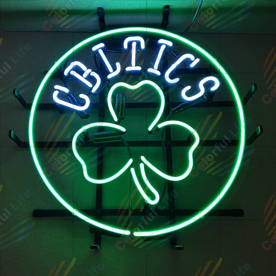 Boston Celtics Neon Sign Light 16x16 Teen Boys - Etsy