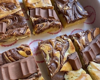Kinder Chocolate and Nutella Blondies / Brownies