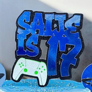 Personalised Console Gaming Cake Topper - Etsy