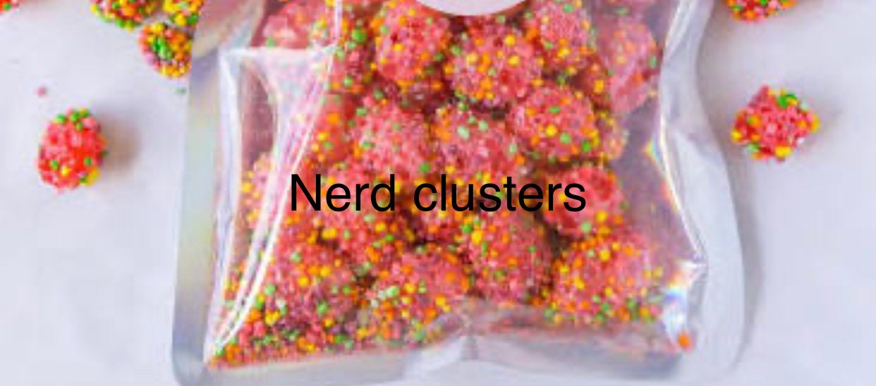 NERDS Gummy Clusters Variety Pack | Rainbow Gummy Clusters, Very Berry  Gummy Clusters, Big Chewy Nerds | Individually Wrapped, Reclosable Bags of