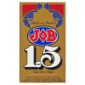 Job 1.5 Cigarette Rolling Paper Set Size 1-1/2 24 Booklets (1 Box) 100% Natural