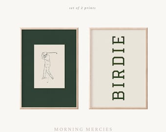 Láminas de golf vintage, decoración deportiva para habitación infantil (descarga digital)