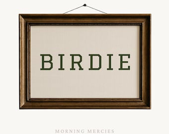 Impresión de golf vintage, arte digital de pared con diseño de pajarito, regalo de golf único, decoración de habitación deportiva para niño, arte vintage para guardería, póster imprimible, obra de arte de golf