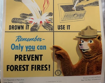 1949 Smokey Bear poster