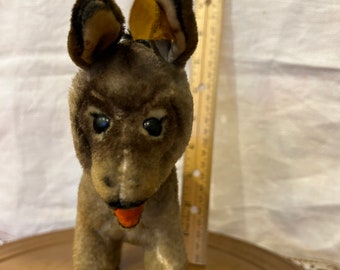 Old Steiff Donkey Grissy, Mule, Brocante, Vintage Stuffed Animal