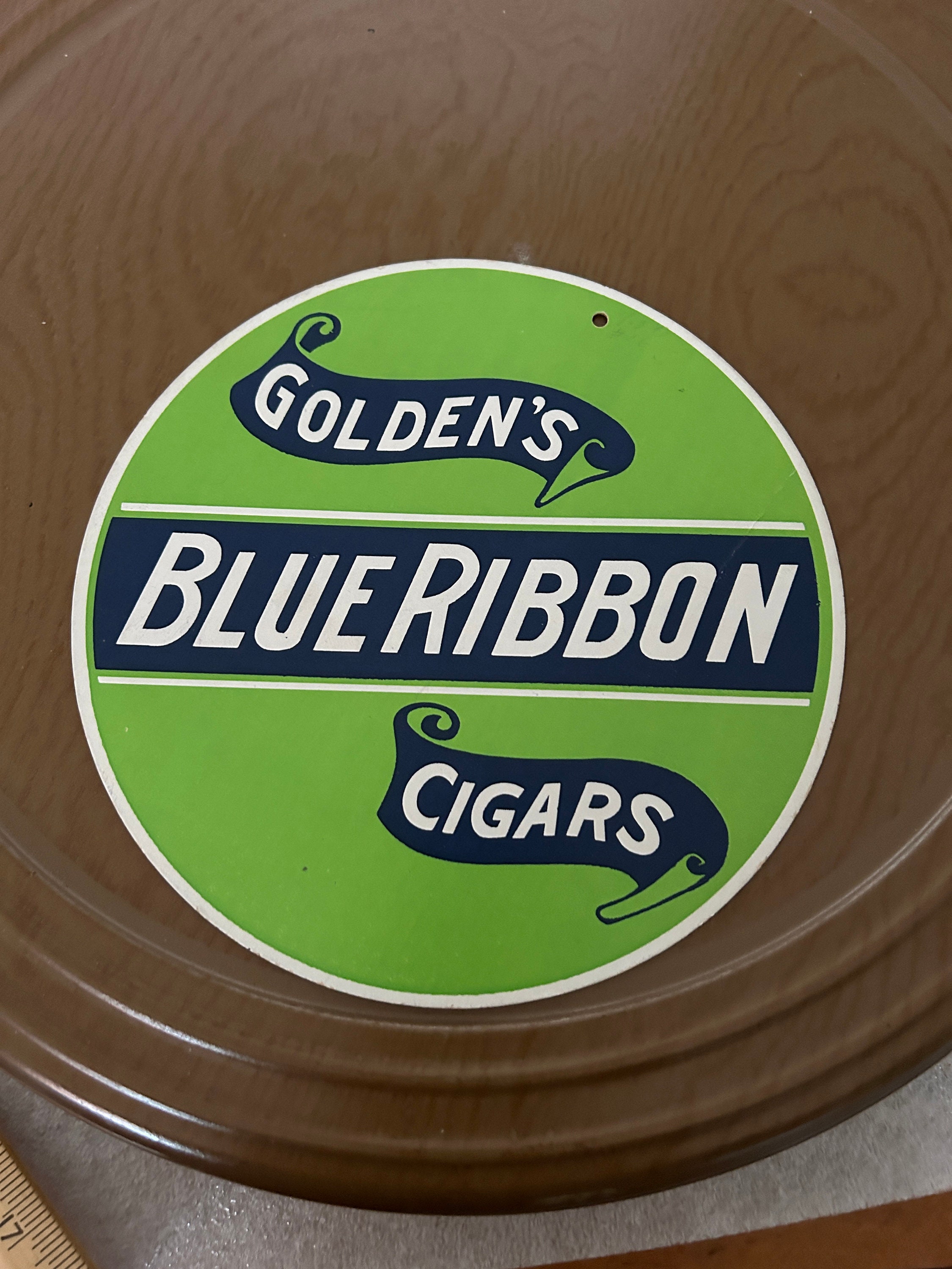 Golden's Blue Ribbon Cigar Sign - Etsy