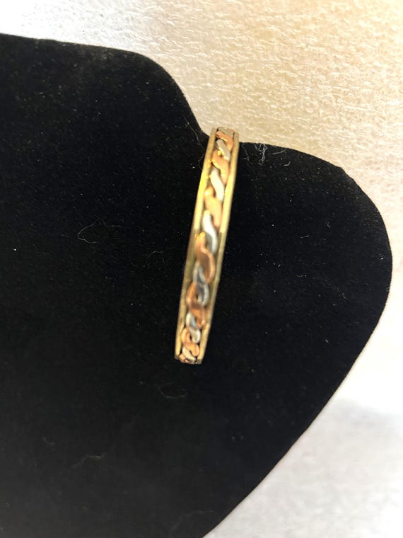 Tri-colored Braided Cuff Bracelet - image 5