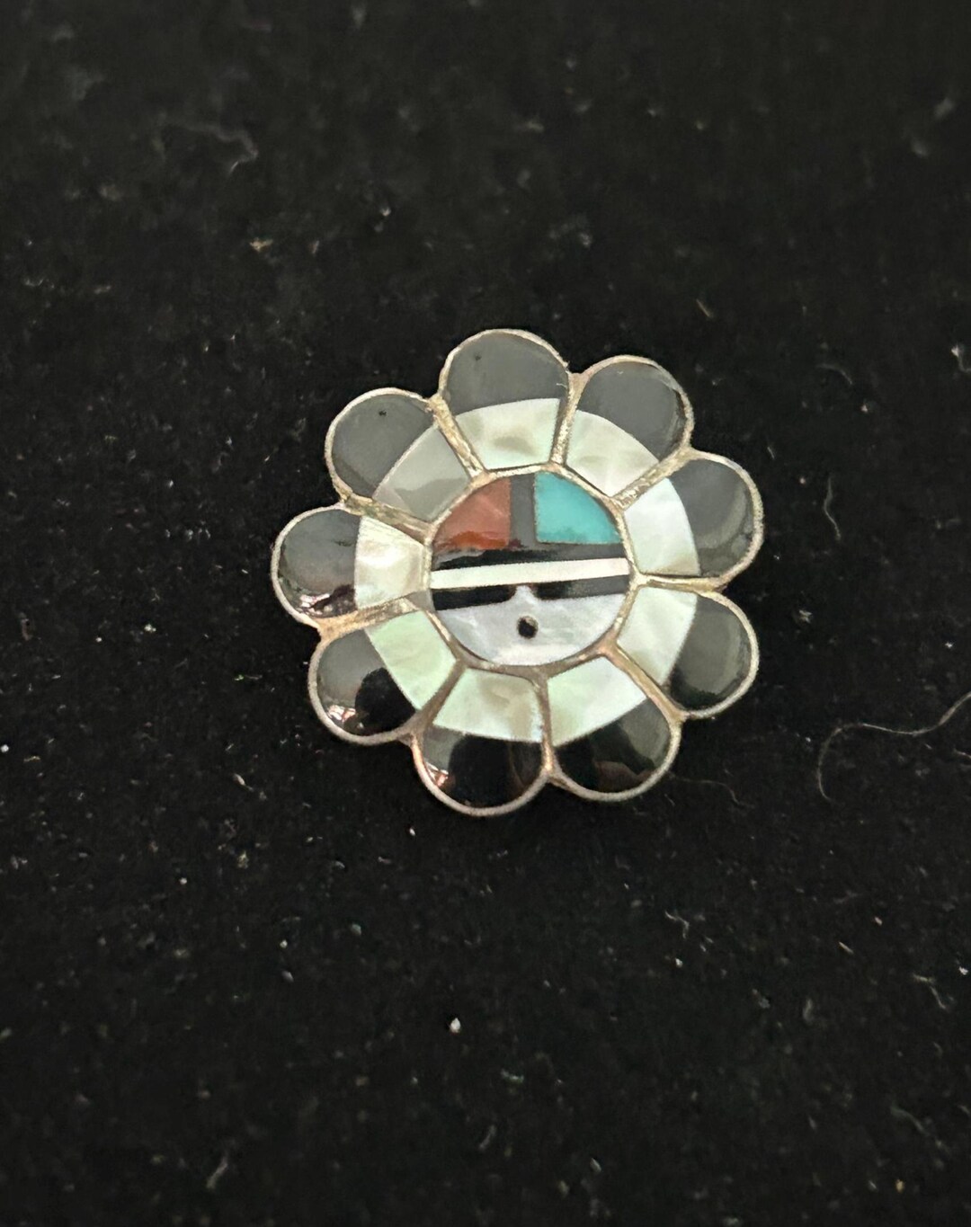 Sun Face Pin Zuni Sun Face Pin - Etsy
