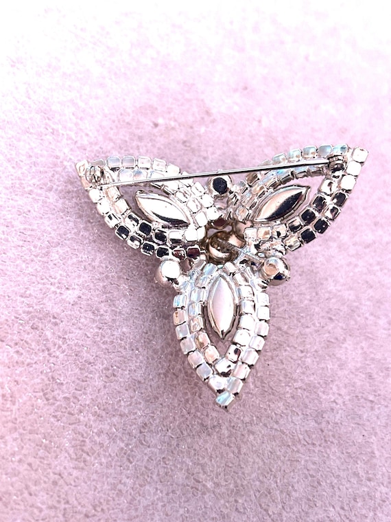 Triangular Rhinestone Brooch - image 4