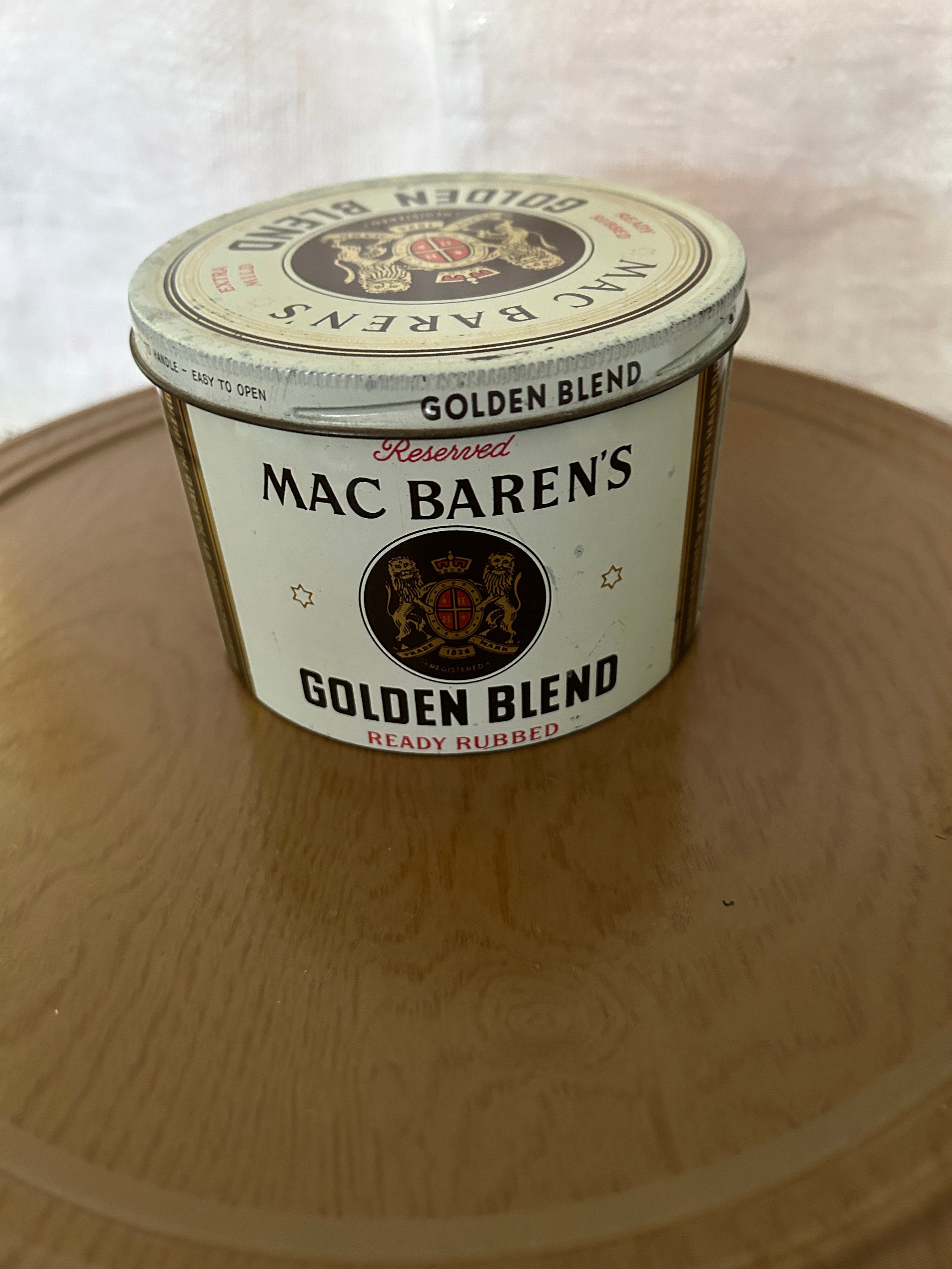 mac baren tobacco tin Mac Baren's Golden Blend Tobacco Tin