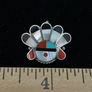 Zuni Sun Face Pin - Etsy