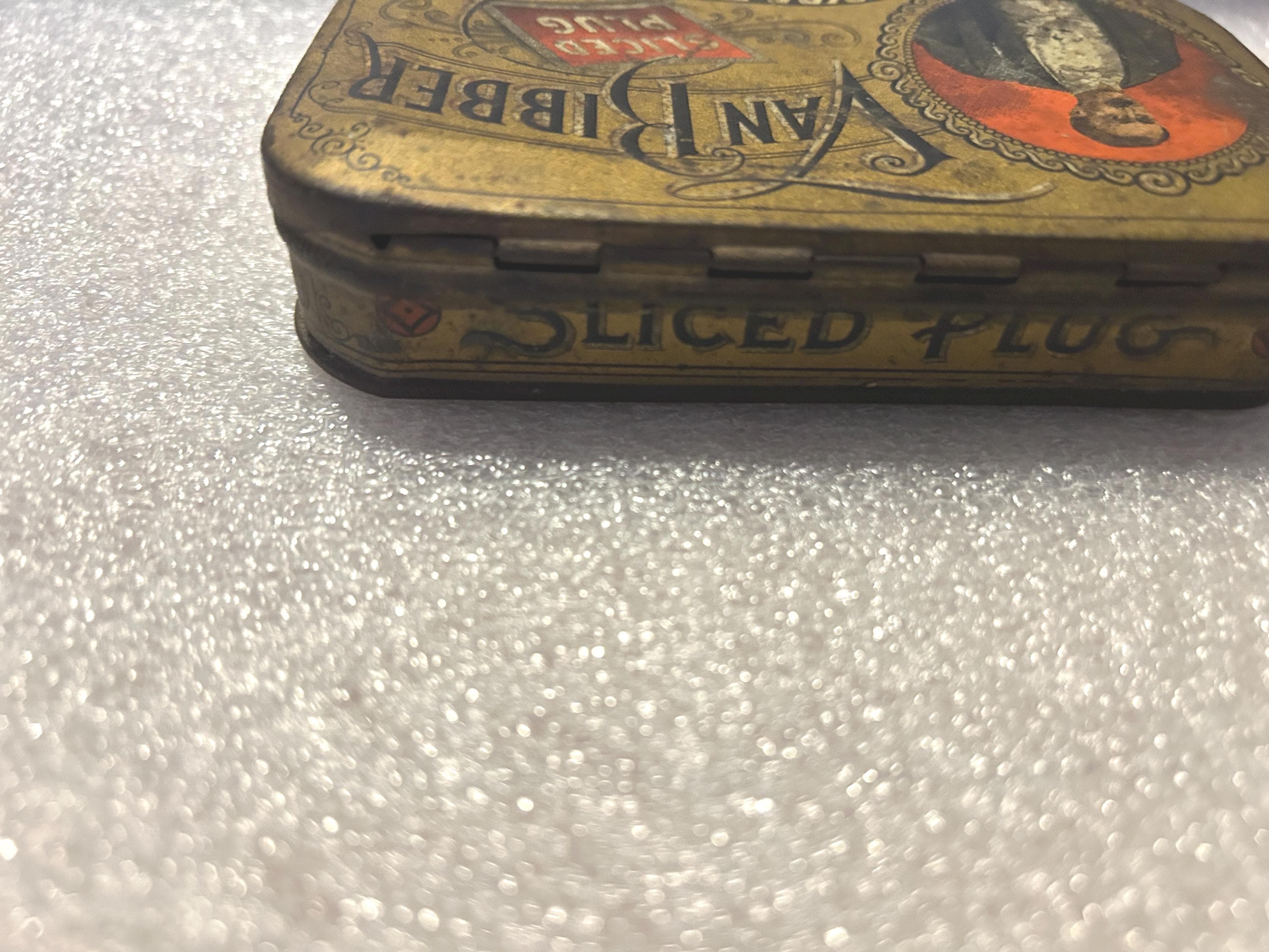 Van Ribber Sliced Plug Pipe Tobacco Tin