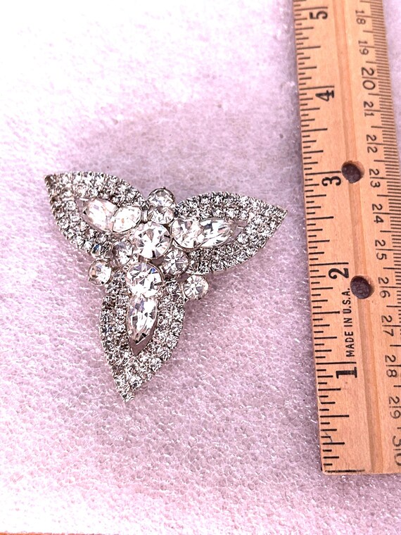 Triangular Rhinestone Brooch - image 5