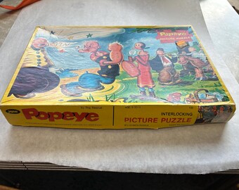 Popeye Picture Puzzle by Jaymar - Etsy