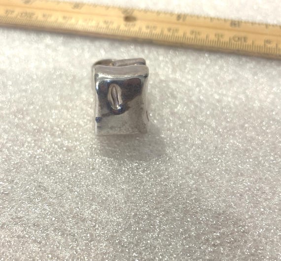 Sterling Cube Statement Ring - image 1