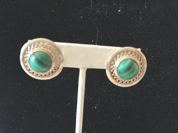 Malachite Sterling Earrings