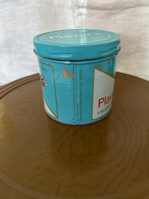 play tobacco Player's Cigarette Tobacco Tin - Bilingual