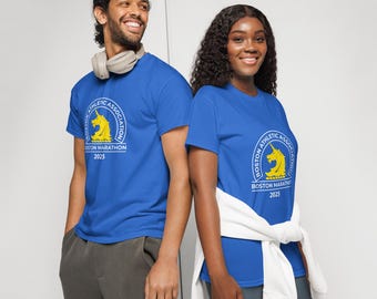 Boston Marathon 2025 DryBlend® T-Shirt | Comfortable Running Tee for Race Fans & Athletes