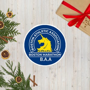 Boston Marathon 2026-klistermärke, B.A.A-dekal, löpartävlingspresent