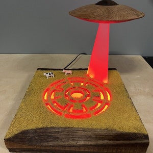 UFO crop circle model