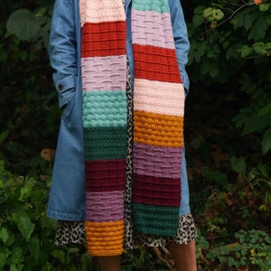 Knit & Purl scarf (with blanket) - knitting - Dutch pattern
