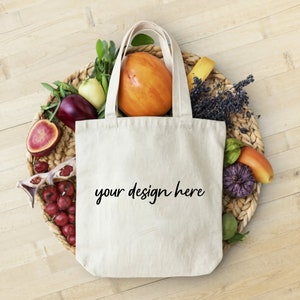 Tote Bag Mockup, Liberty bags oad113 mockup, Cotton canvas tote bag mockup bundle, shopping bag mockup, printify, printful, etsy, fruits