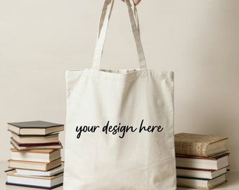 Tote Bag Mockup, Liberty bags oad113 mockup, Cotton canvas tote bag mockup bundle, shopping bag mockup, printify, printful, etsy, book