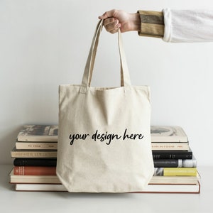 Tote Bag Mockup, Liberty bags oad113 mockup, Cotton canvas tote bag mockup bundle, shopping bag mockup, printify, printful, etsy, books