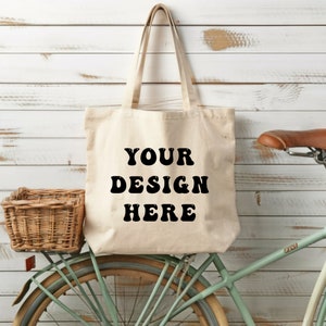 Tote Bag Mockup, Liberty bags oad113 mockup, Cotton canvas tote bag mockup bundle, shopping bag mockup, printify, printful, etsy, bicycle