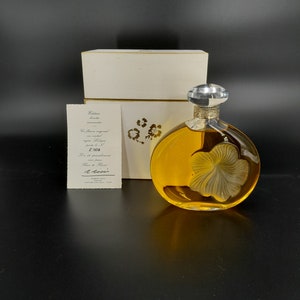 Nina Ricci Fleur de Fleurs (1982) - 355ml toiletparfum - Lalique kristal - genummerde gelimiteerde oplage - vintage fles - splash