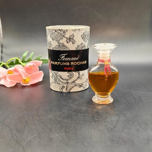 Rochas Femme (1989) - 13ml extrait de parfum - splash - vintage collector's bottle from the 1980s - Perfume for women