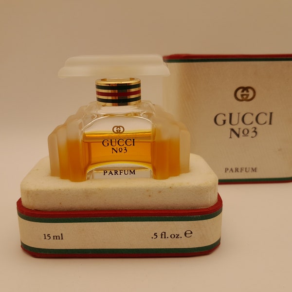 Gucci No. 3 (1985) - 15ml parfymextrakt - stänk - vintage 1980-tal - damparfym - GRATIS MINIATYR