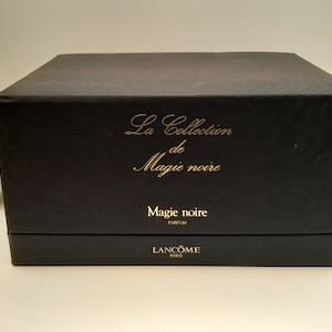 Magie Noire Lancôme 1985 37ml pur parfum Edition limitée flacon cristal vintage des années 1980 画像 9