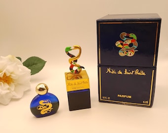 Niki de Saint Phalle (1982) - Extracto de perfume de 15 ml - Primera edición - Frasco de coleccionista vintage de los años 80 - MINIATURA GRATIS