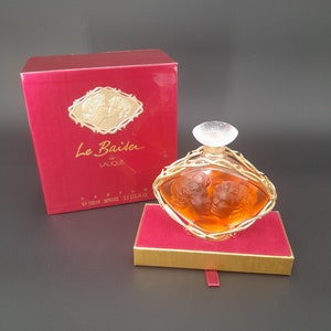 Lalique Le Baiser (1999) - 100ml Extrait de Parfum - Numbered limited edition - Cristal Lalique - vintage collector's bottle from the 1990s