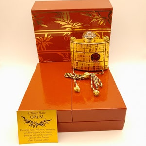 Yves Saint Laurent Opium (1992) - 15ml Extrait de parfum - vintage bottle from the 1990s - numbered limited edition - FREE MINIATURE