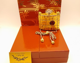 Yves Saint Laurent Opium (1992) - 15ml Extrait de parfum - vintage bottle from the 1990s - numbered limited edition - FREE MINIATURE