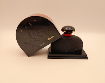 Shiseido Saso (1987) - 20ml perfume extract - vintage collector's bottle from the 1980s - Women's perfume - Black bottle