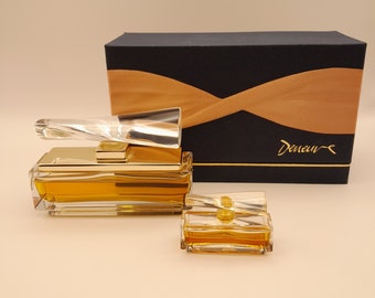 Deneuve by Catherine Deneuve (1985) - 30ml perfume extract - splash - vintage crystal bottle from the 1980s - FREE MINIATURE