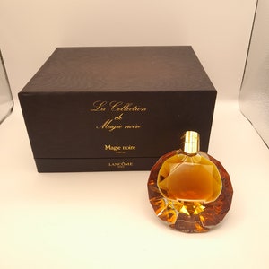 Magie Noire Lancôme 1985 37ml pur parfum Edition limitée flacon cristal vintage des années 1980 画像 7